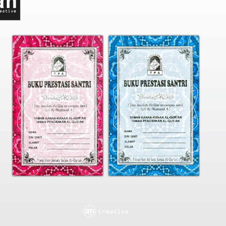 

Laris 8SLHE Buku Prestasi Santri Iqro / Al-Qur'an TPA / TPQ 90 Kirim Langsung