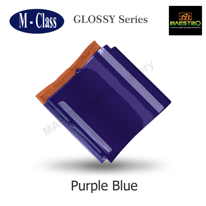 M-CLASS Genteng Keramik Glossy Purple Blue