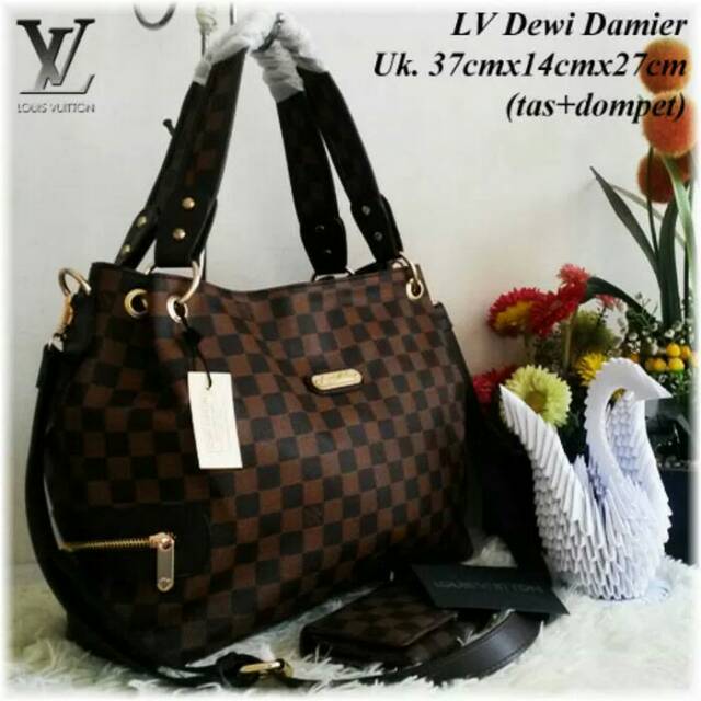 Tas Wanita Import LV Dewi Damier