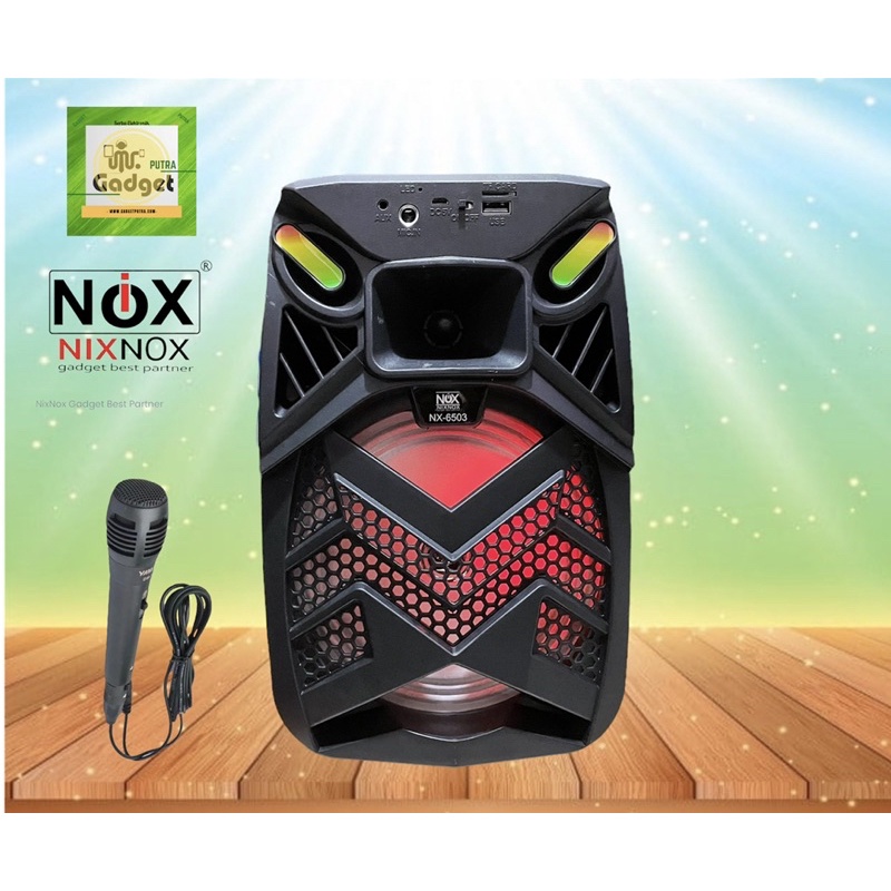 speaker nixnox speaker bluetooth 6,5inch free mic NX-6503