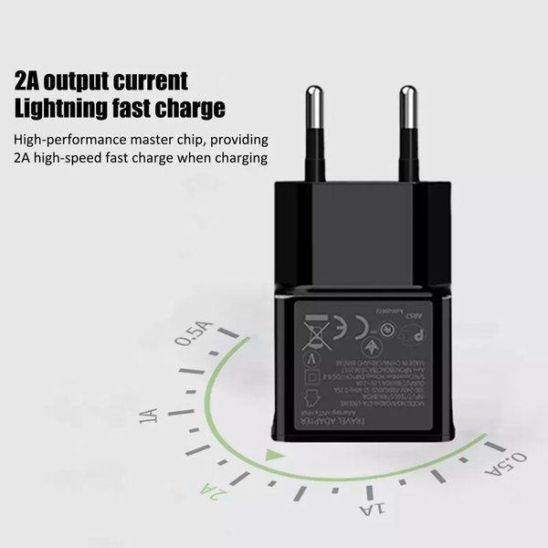 Adaptor Charger Micro USB 5V 2.0A Pengisi Daya Untuk Ponsel Smartphone