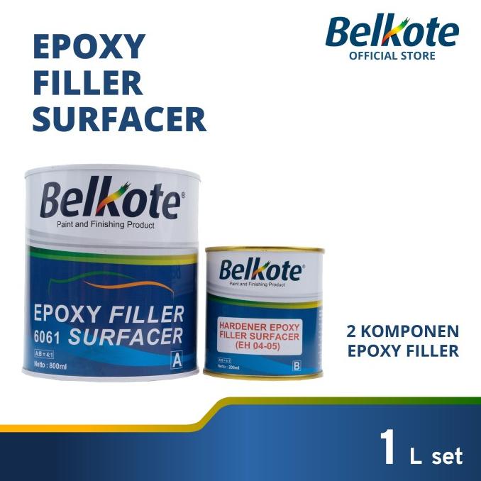 Belkote Epoxy Filler Surfacer - 1L (Cat Dasar Anti Karat/Cat Mobil)