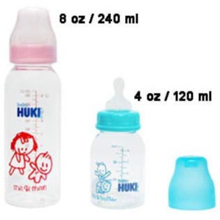 Baby Huki Round Bottle Orthodontic Nipple / Botol Susu Bayi