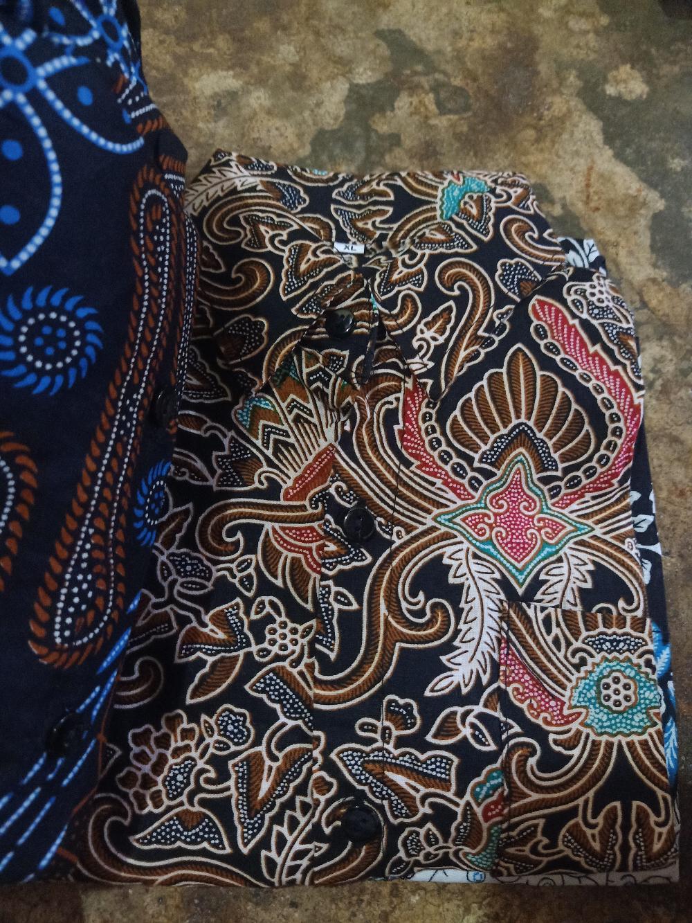 Kemeja Batik Anak / Hem Anak Pendek Laki Laki Motif Ulir 4-11 Tahun