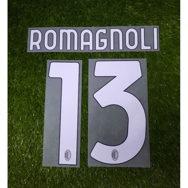 Nameset Original AC Milan 2020 2021 Home Romagnoli 13
