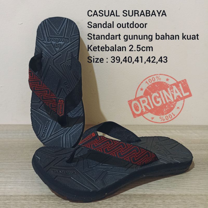 ⭐⭐⭐⭐⭐ Sandal Outdoor Gunung Model Japit Santai HM