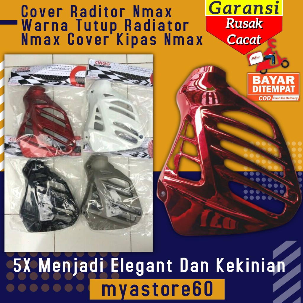 Cover Raditor Nmax Warna Tutup Radiator Nmax Cover Kipas Variasi Aksesoris Sparepart Yamaha Nmax