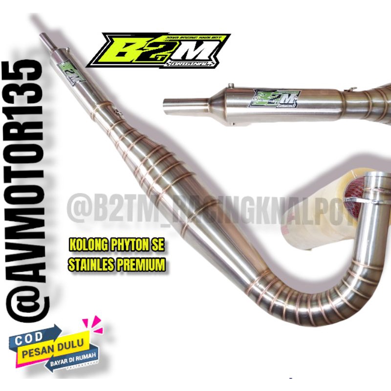 Knalpot rx king kolong b2tm stainles racing phyton SE premium original knalpot rx king knalpot kolon