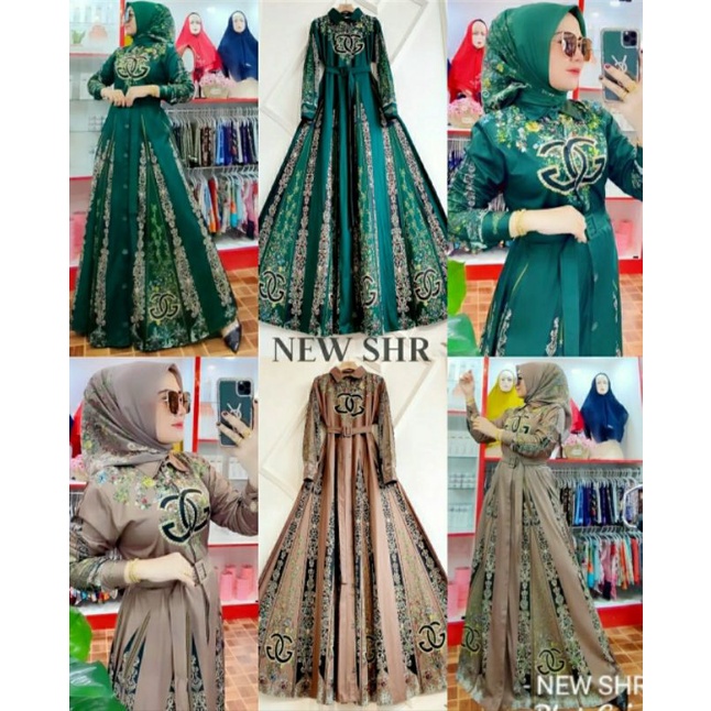 Ready Gamis gurita treliye 100%ORI SHR
