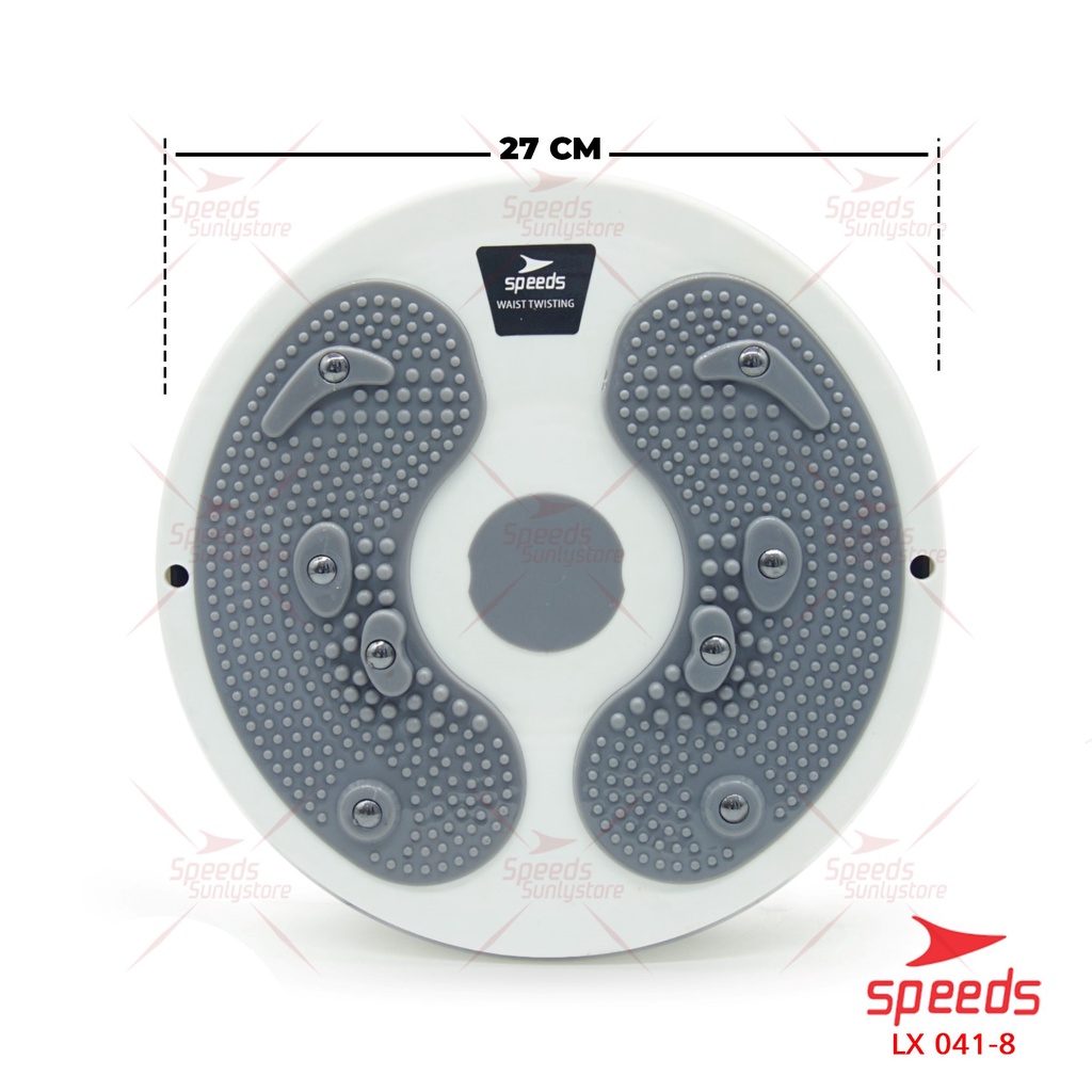 SPEEDS Waist Twisting Kaki Olahraga Rumah Portabel Fitness Pelangsing Perut Paha Pinggul Waist Twisting Terpisah 041-5-TWISTING-8 ABU