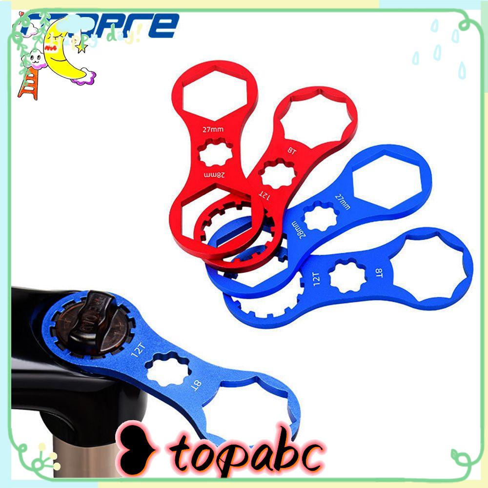 TOP Blue/Red Bike Front Fork MTB 8T 12T Wrench Shock Absorber Bicycle Accessories Fork Removal Tools High Quality XCM XCR XCT Repair Tool/Multicolor