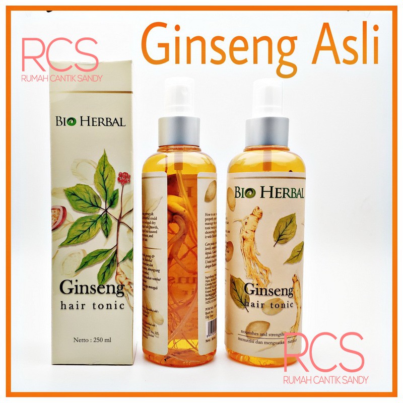 Bio Herbal Hair Tonic Bio Herbal Ginseng Hair Tonic Bpom Shopee Indonesia