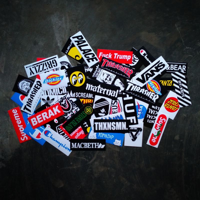 stiker pack / sticker hypebeast / musik / band / brand