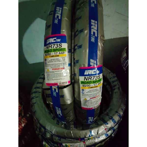 Ban Luar Tubeless IRC Uk 80/90-17 untuk ban belakang motor supra x , jupiter z , revo, blade