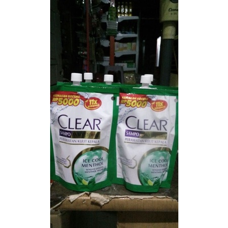 isi 6pc shampoo kemasan goceng clear dan sunsilk 55ml