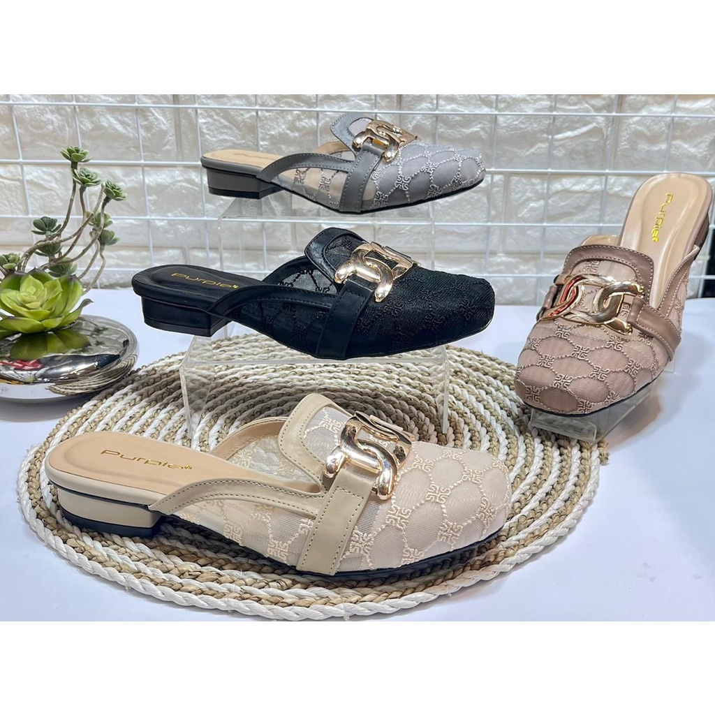 Sandal Purple Y029 - Sepatu Wanita Heels - Heels Shoes Purple