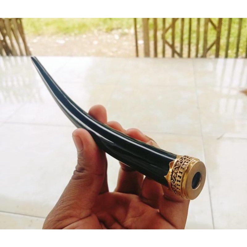 Jual Pipa Rokok Tanduk Kerbau Lengkap Dengan Ring Perak Shopee Indonesia