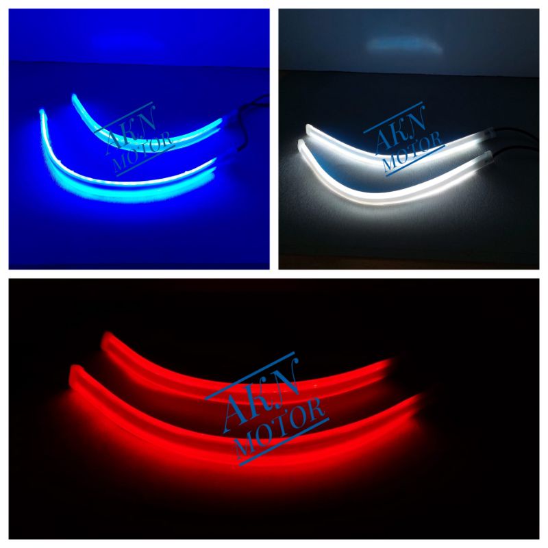 Alis lampu slim 30 cm 2 mode sien running 1set led