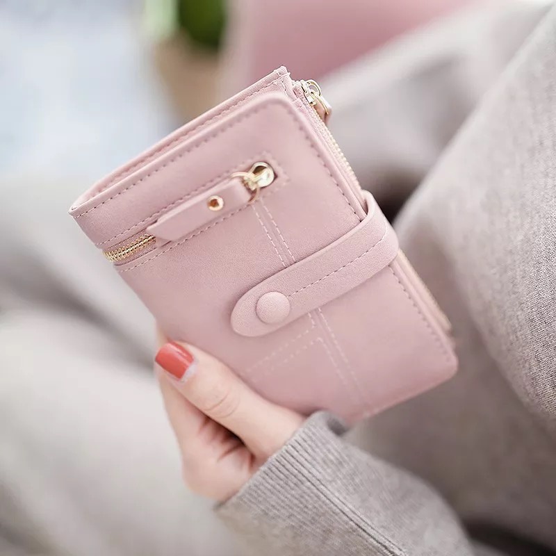 DOMPET WANITA KULIT DOMPET LIPAT MINI WANITA MURAH