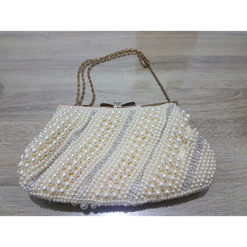preloved tas mutiara/ pearl bag