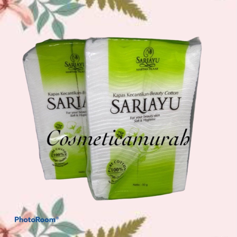 cosmeticamurah - SARIAYU KAPAS KECANTIKAN - FACIAL COTTON STERIL LEMBUT DAN SEJUK