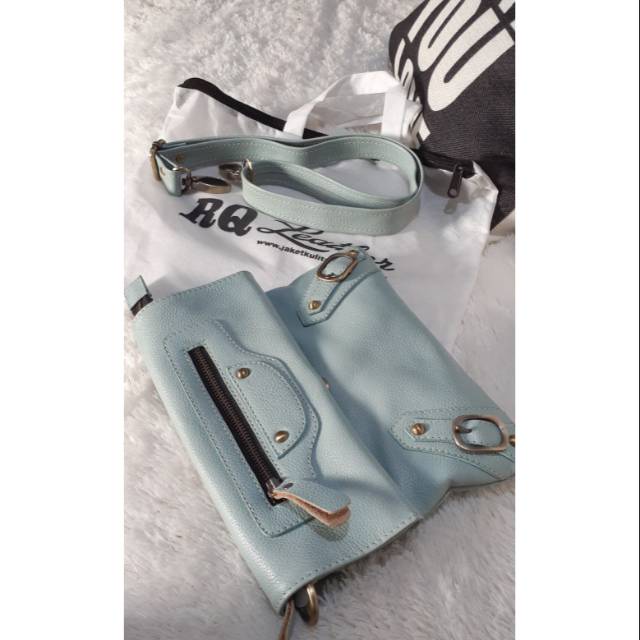 Tas kulit asli rq leather garut preloved