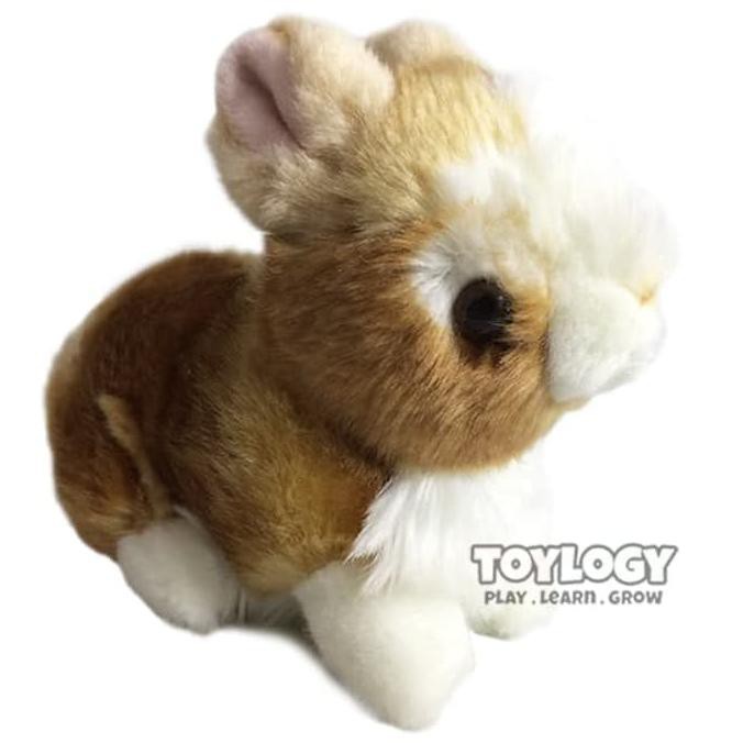 Boneka Kelinci Lucu ( Rabbit Stuffed Plush Animal Doll ) Coklat 6 Inch
