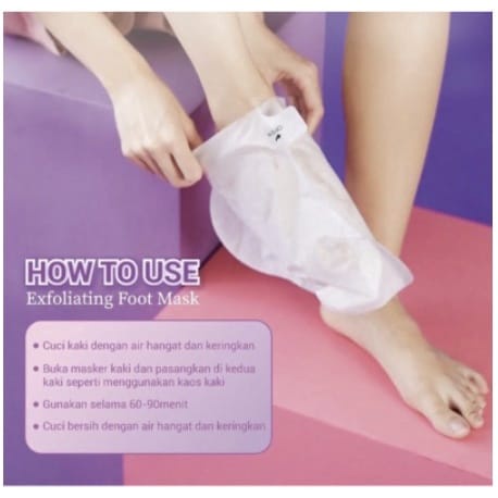 NOERA EXFOLIATING FOOT MASK 40GR MASKER UNTUK TELAPAK KAKI SKINCARE