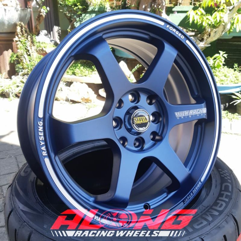 VELG REPL.RAYS TE37-R16 MATTE BLUE ULTRA SUPER COPY-LIKE ORI FULL EMBOSSED