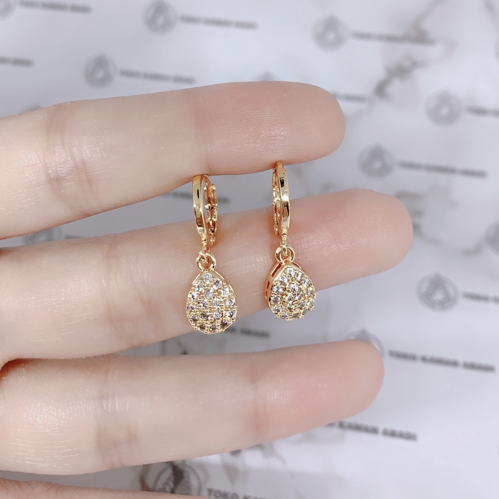 Anting Xuping Gold Perhiasan Fashion Wanita Model Permata One Water *43