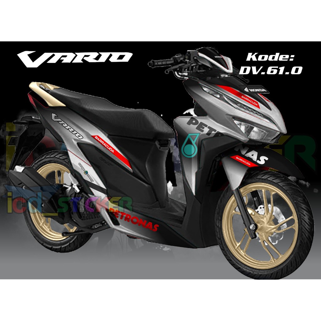 decal new vario 150 125 petronas putih /sticker fullbody custom vario new