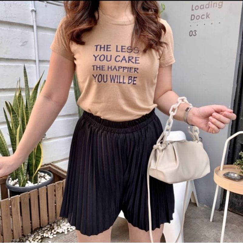 HOTPANTS PLISKET WANITA // CELANA PLISKET PENDEK MIDI SKIRT // CELANA PENDEK PLISKET SANTAI // HOTPA