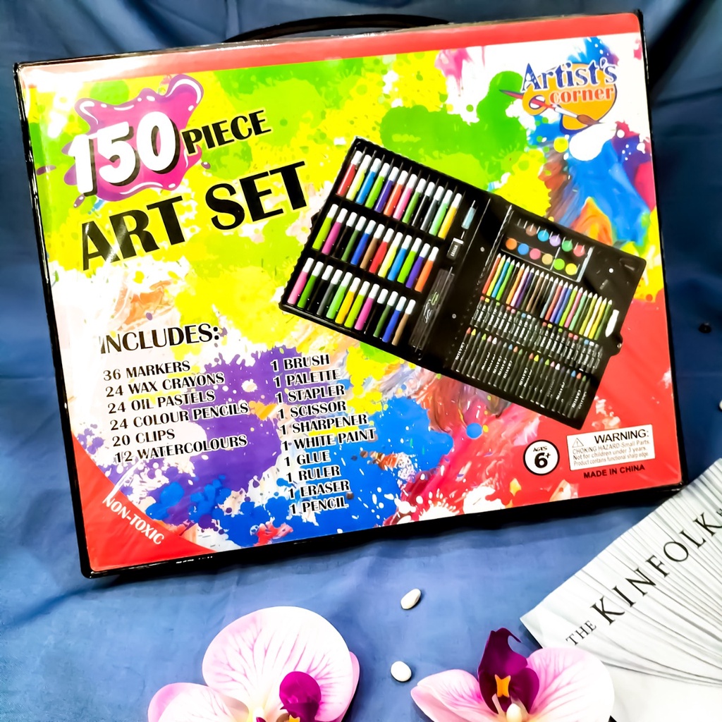 ROMO!! Set Isi 150Pcs Pensil Warna Alat Lukis Gambar Kado Anak