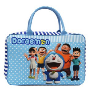 Jual Travel Bag Super Kanvas Karakter Doraemon Tas Koper Jinjing Tas Renang Shopee Indonesia