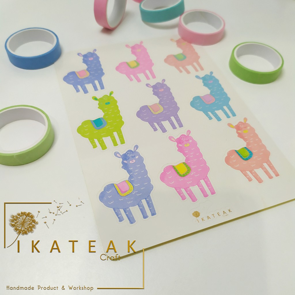 

Sticker hewan Llama IK-032 Aesthetic untuk Journal, Book Planner, dll