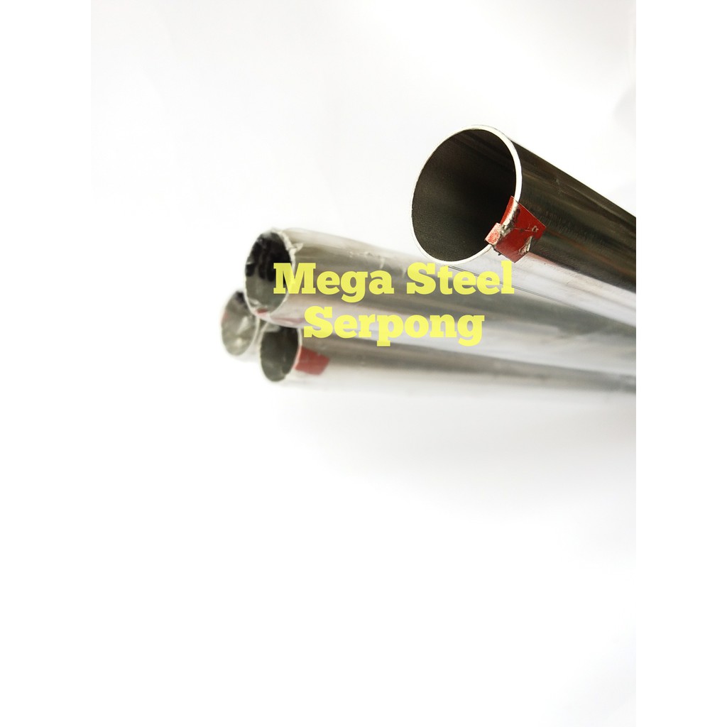 Jual Pipa Stainless Steel Bulat 1/2 Inch / 1.3 cm, tebal 0.8 mm