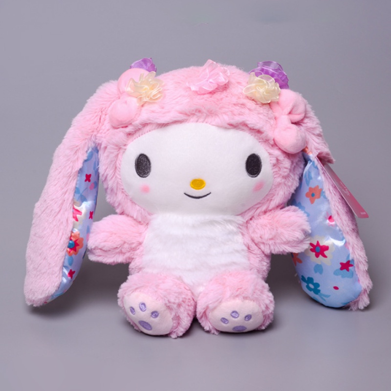 Mainan 10cm/20cm Sanrio Plush Toy My Melody Kuromi Cinnamoroll Plush Toy Keychain Pendant Decor