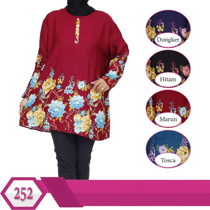 BIG PROMO atasan blouse JUMBO Big Size XXL motif batik bahan katun