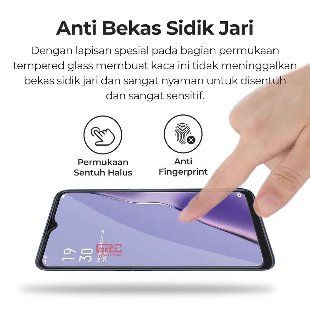 Tempered Glass OPPO A9 2020 HOGO Full Cover Anti Gores Kaca