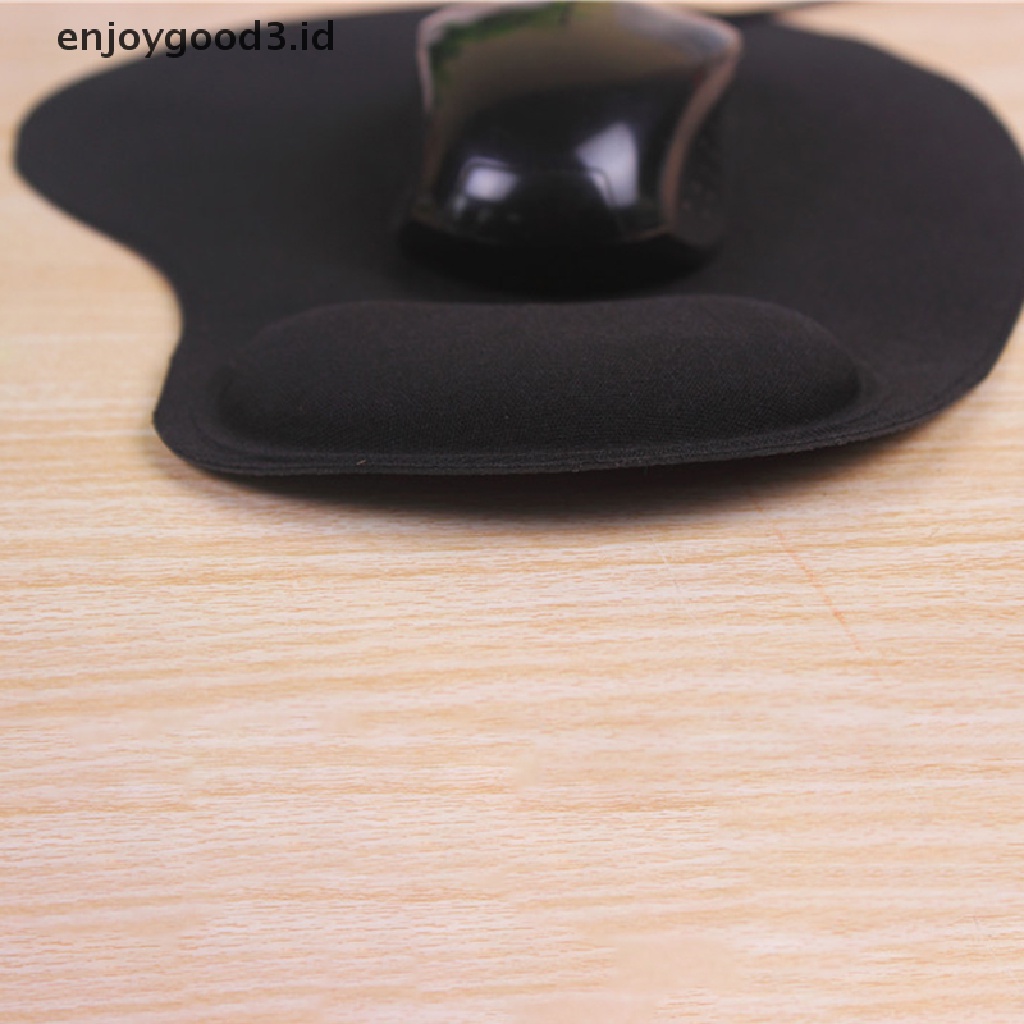 (Id) Mouse Pad Ergonomis Nyaman Anti Slip Dengan Bantalan Pergelangan Tangan Untuk Pc (Dd)