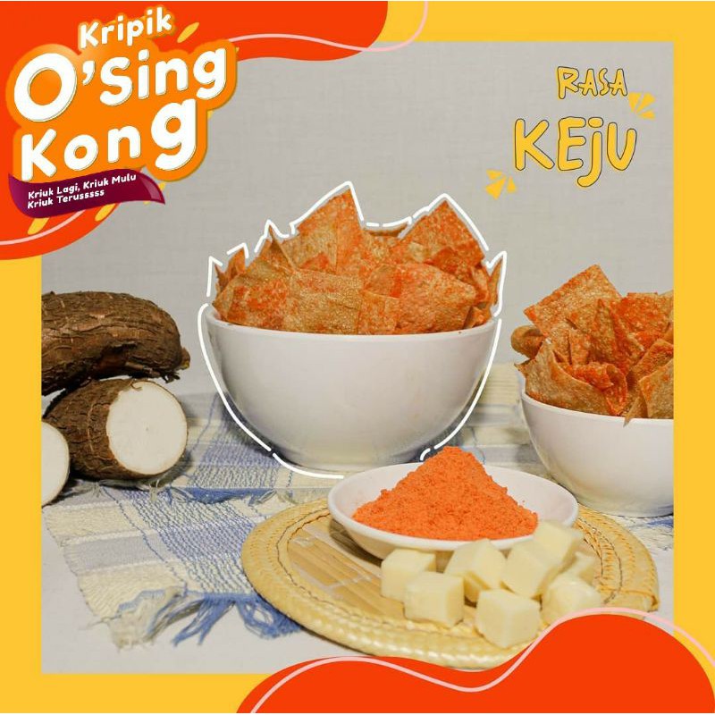 

Keripik O-Singkong Indo Rasa Keju (Cheese Flavour)