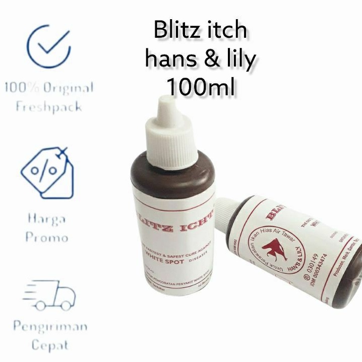 Blitz icht obat ikan jamur, white spot dll, obat ikan biru