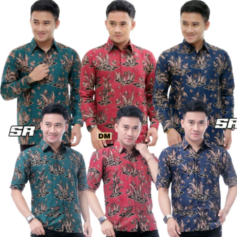 NEW ARRIVAL DISTRO BATIK PRIA BORDIR SOGAN HRB026 BATIKAF