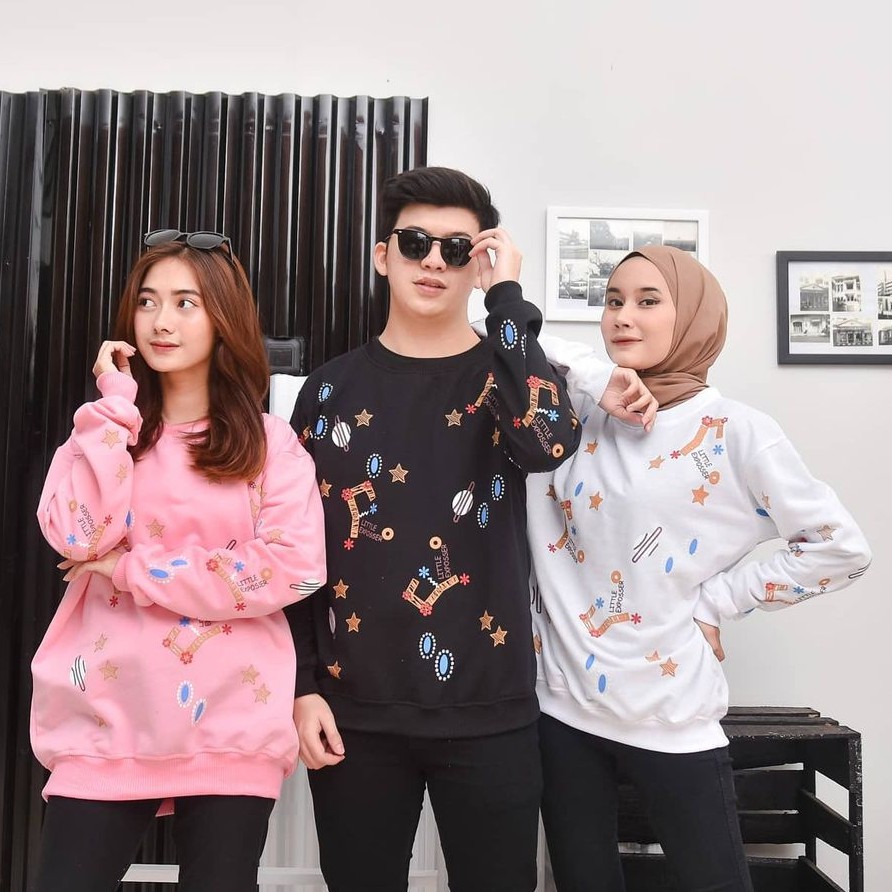 Galaxi Sweater II Pakaian Pria dan wanita II Sweater crawneck #GS