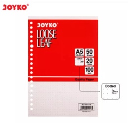 

Loose Leaf Isi Kertas File Binder Joyko A5-100DT 50 Lembar Dotted