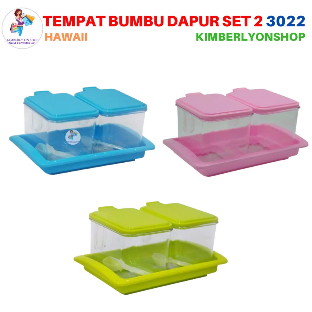 Tempat Bumbu Ayaka Set 2 3022 S2 SW Hawaii