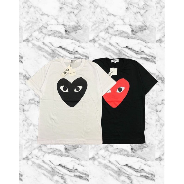 KAOS T SHIRT PLAY CDG PAKAIAN PRIA WANITA MURAH BAJU UNISAX PLAY COME DES GARCONS AUTHENTIC TEE