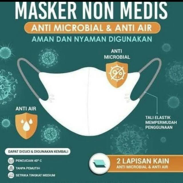 READY MASKER SRITEX NON MEDIS 2 LAPISAN