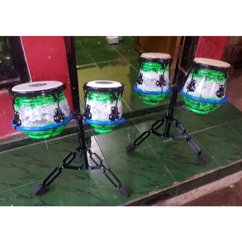 Kendang Ketipung Dangdut Ring V4 Plus Kempul Ring V4 Kayu Nangka