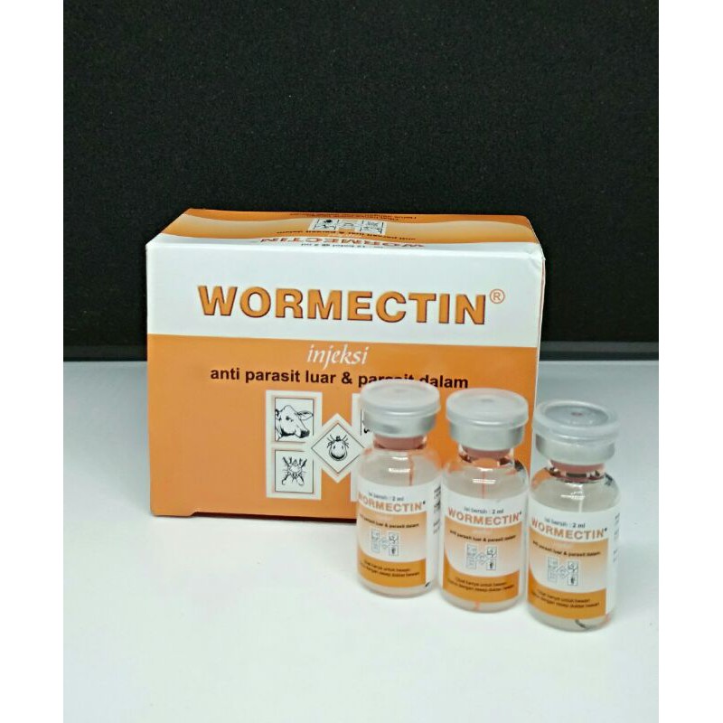 Wormectin 2ml obat injeksi scabies dan kutu